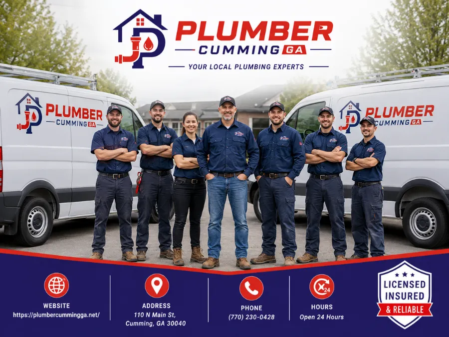 Plumber Cumming GA team - licensed plumbers serving Cumming, GA